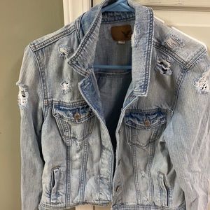 American eagle jean jacket size L